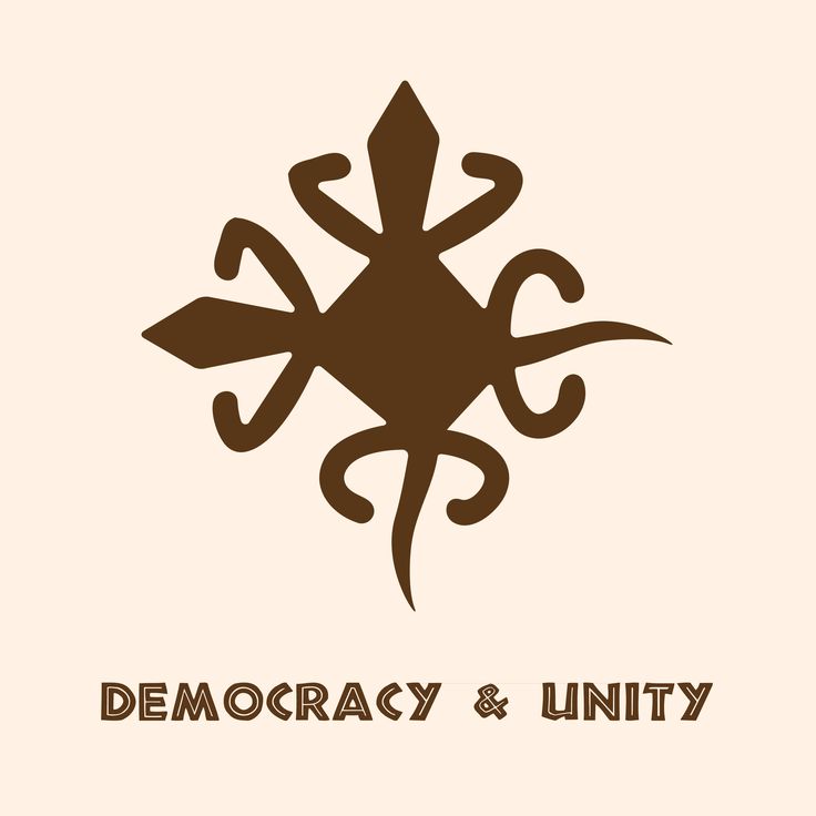 the logo for democracy and unity