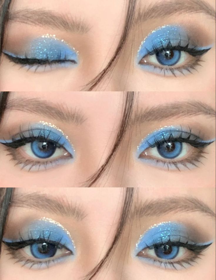 Celestial Castle, Moonlight Mermaid, Koleksi Makeup, Butterfly Makeup, Flower Knows, Doll Eye Makeup, Cute Eye Makeup, Korean Eye Makeup, Graphic Makeup