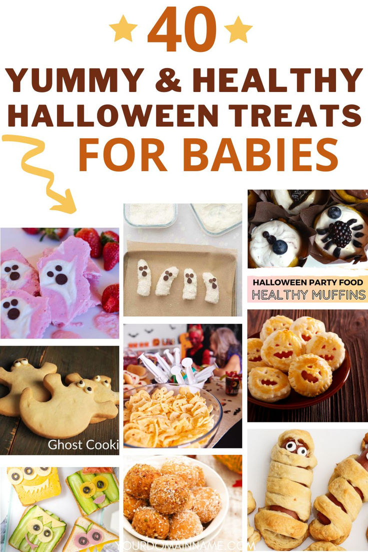 yummy and healthy halloween treats for babies to make at home or in the kitchen