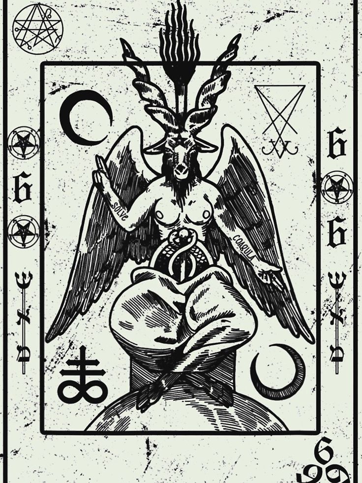 a taroti card with an angel holding a demon on it's back