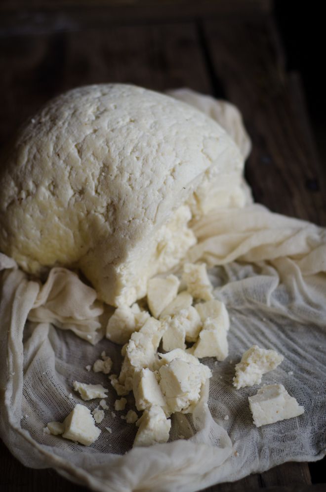 a piece of cheese is sitting on a cloth