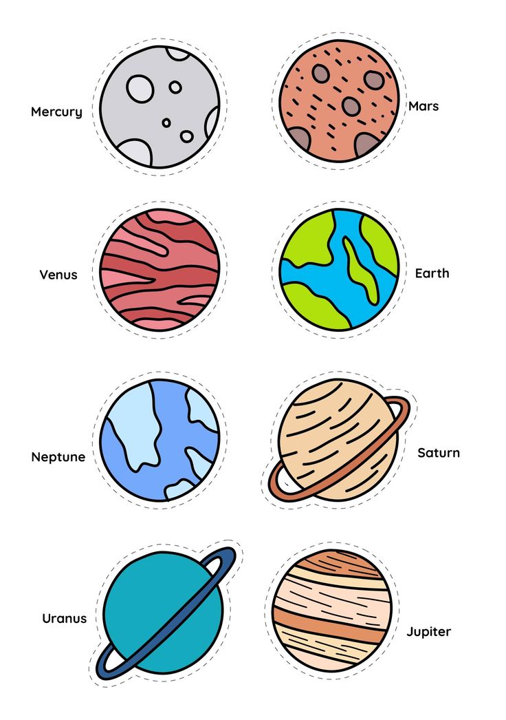 the solar system worksheet for kids to learn how to draw and color planets