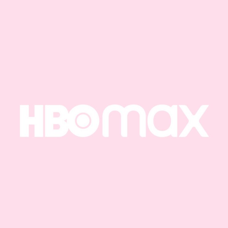 the hbo max logo is shown on a pink background with white letters in front of it