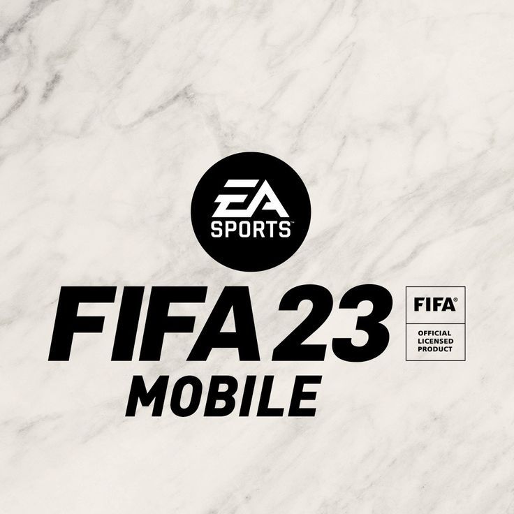 the logo for ea sports's new official game, football 23 is shown in black and white