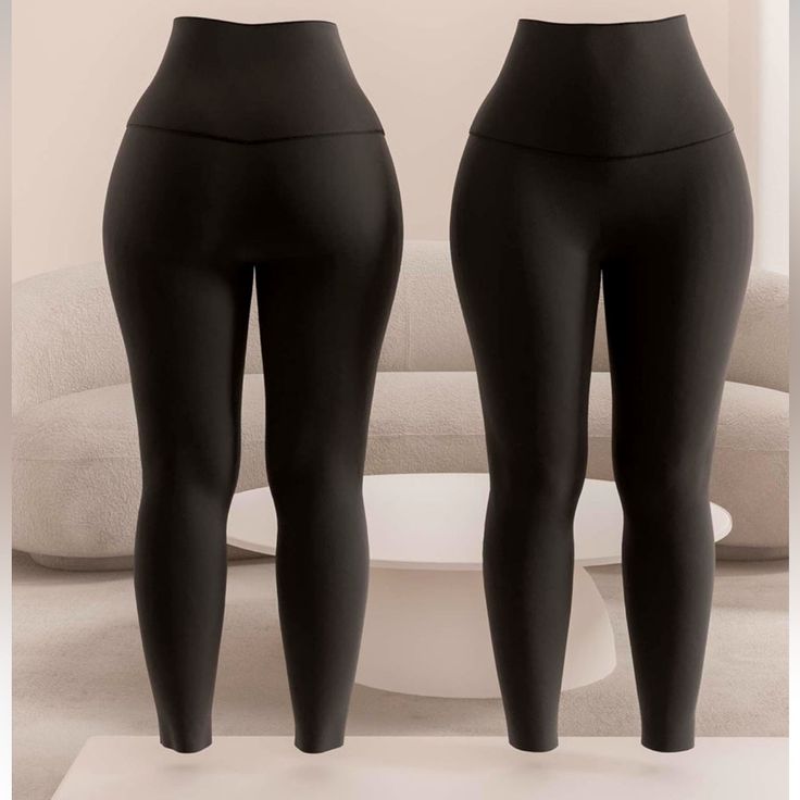 Xl/1x Babes Tummy Control Leggings. Never Worn Black Shaping High Waist Leggings, Black High Waist Shaping Leggings, Black High-waist Shaping Leggings, Black Shaping High-waist Leggings, Tight Black Bottoms With Wide Waistband, Black Shaping Yoga Bottoms, High Stretch Black Bottoms, High-waist Black Yoga Pants With Wide Waistband, Black High-waist Yoga Pants With Wide Waistband