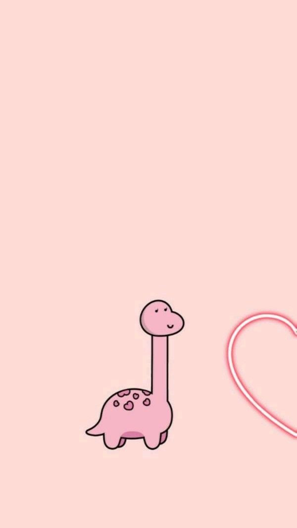 a pink heart shaped object next to a pink giraffe on a pink background