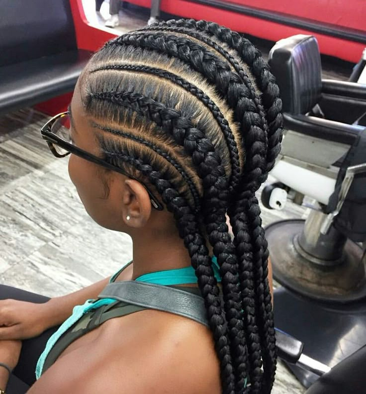 Big Cornrows, Jumbo Knotless, Braided Wigs For Black Women, Hairstyles Photos, Feed In Braids Hairstyles, Feed In Braids, African Hair Braiding Styles, French Braid Hairstyles, French Braids