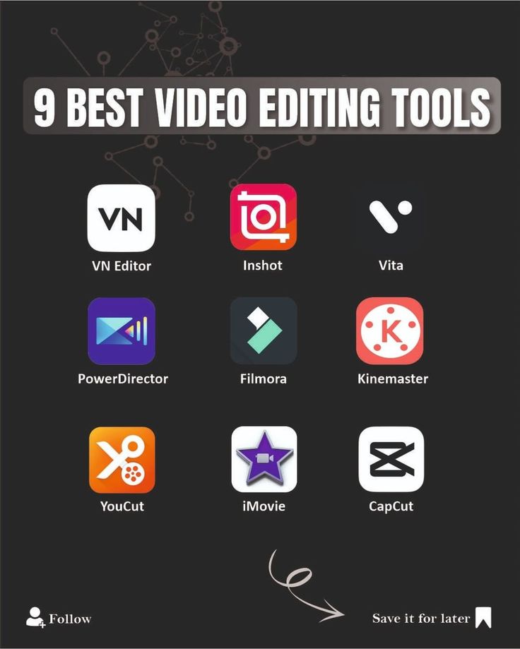 9 Best video editing tools, Vn Editor, Inshot, Vita, Power Director, Filmora, Kinemaster, YouCut, iMovie, CapCut, Best online platfom for video editing, free video editng tools Best Content Creation Tools, Video Editing Tools, Content Creation Tips, Learn Editing, Video Editing Tips, Video Editing Course, Video Editing Ideas, Podcast Ideas, Email Marketing Business