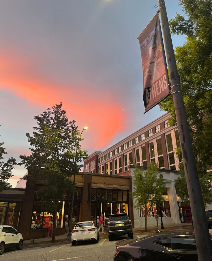 sunset picture, pretty sky, pretty sunset, pink sky, pink and blue sky, sunset pics, downtown athens Pink University, Athens Ga Aesthetic, Downtown Athens Georgia, Athens Georgia Aesthetic, Uga College Aesthetic, University Of Georgia Campus, University Of Georgia Aesthetic, Uga Aesthetic, Georgia Us