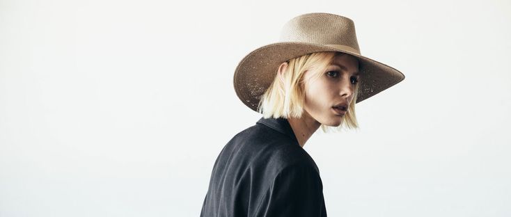 Janessa Leone SS19 | Womens Summer Hats Travel Hats Packable Straw | Panama Straw, leather band tonal band, womens fedora, cowboy hat quality luxury made in los angeles Modern Fedora With Short Brim For Everyday, Chic Everyday Fedora With Flat Crown, Modern Wide Brim Fedora For Everyday, Modern Wide Brim Hat For Everyday, Everyday Natural Boater Hat With Flat Brim, Natural Boater Hat With Flat Brim For Everyday, Elegant Flat Brim Boater Hat For Travel, Modern Everyday Hats For Spring, Natural Fedora For Spring