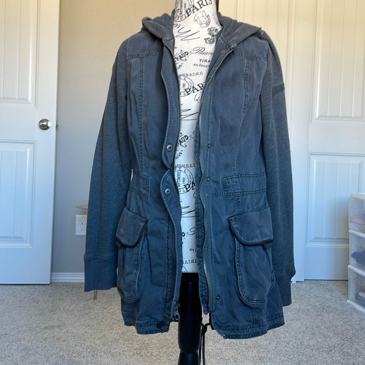 This Jacket Was Never Worn, Size M, 100% Cotton, Sits Below The Butt For Me, At 5’2. Mint Condition, Purchased In Germany It Has 2 Side Pockets, Flattering Design Navy Jacket, Cotton Jacket, Abercrombie Fitch, Mint Condition, Women's Jacket, The 100, Jackets & Coats, Jackets For Women, Germany