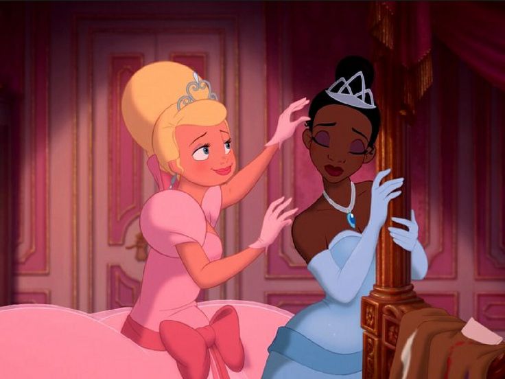 the princess and the frog are talking to each other