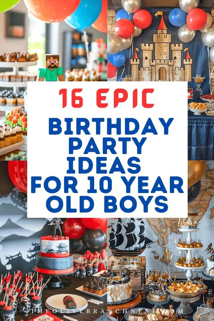 16 Epic Birthday Party Ideas for 10 Year Old Boys Birthday Party 7 Boy, Birthday Ideas For 8 Year Boy, 6 Yr Birthday Party Ideas Boy, Birthday Theme For 8 Year Boy, 10 Boy Birthday Party Ideas, Birthday Party Themes For 6 Year Boy, 9 Birthday Party Ideas Boy, 7th Birthday Themes For Boys, Ten Year Old Boy Birthday Party Ideas