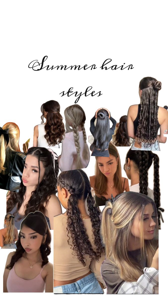 Swimming Hair, Hair Styels, Hairstyle Examples, Cute Hairstyles For School, Swimming Hairstyles, Quick Natural Hair Styles, Hairstyles For Layered Hair, Hair Braid Videos, Hairdos For Curly Hair