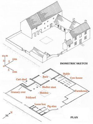 an architectural drawing shows the plans for a house