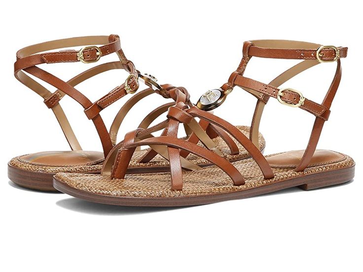 Leather Sandals With Ankle Strap, Leather Sandals With Ankle Strap Closure, Leather Ankle Strap Sandals With Strap Closure, Leather Strappy Sandals With Strap Closure, Adjustable Strap Beach Sandals, Leather Sandals With Strap Closure And Round Toe, Adjustable Strap Leather Sandals, Adjustable Straps Strappy Footbed Sandals, Ankle Strap Footbed Sandals With Buckle Closure