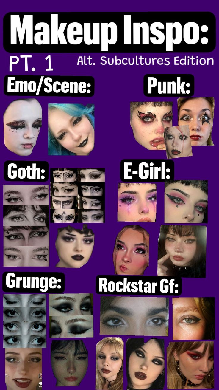 Emo Hair And Makeup, Alt Emo Makeup, Scenemo Makeup, How To Do Emo Makeup, Alt Makeup For School, Scene Emo Makeup, Easy Emo Makeup, Natural Grunge Makeup, Scene Eye Makeup