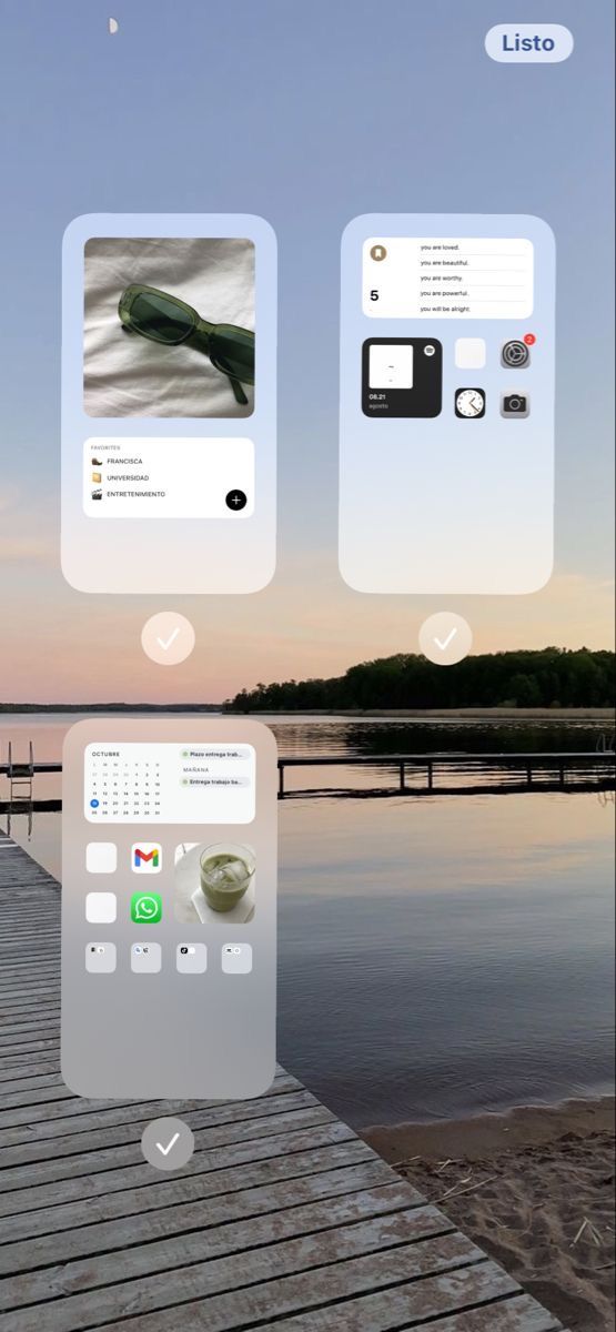 an image of a cell phone screen with some pictures on it