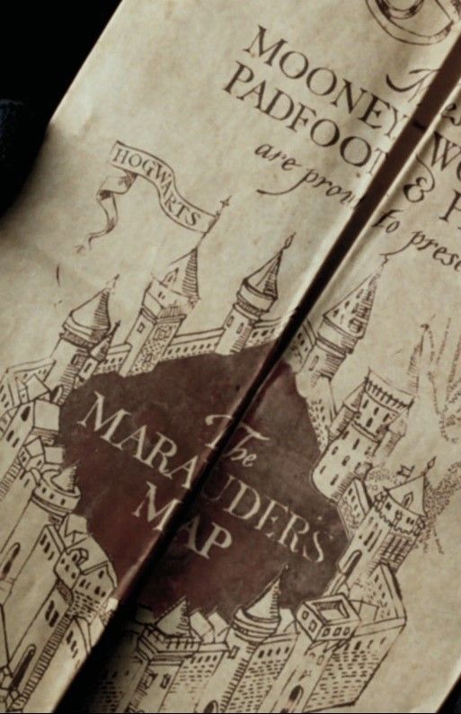 an old map is laying on top of a piece of paper that says the marader's map