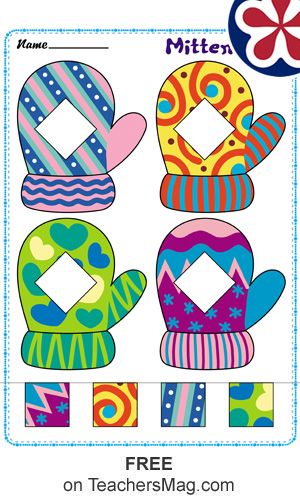 Pattern Matching Worksheet, Winter Worksheets For Preschool, Winter Worksheets, Shape Activities, Worksheets For Preschoolers, Shape Activities Preschool, Winter Activities Preschool, Pattern Activities, Preschool Activities Toddler