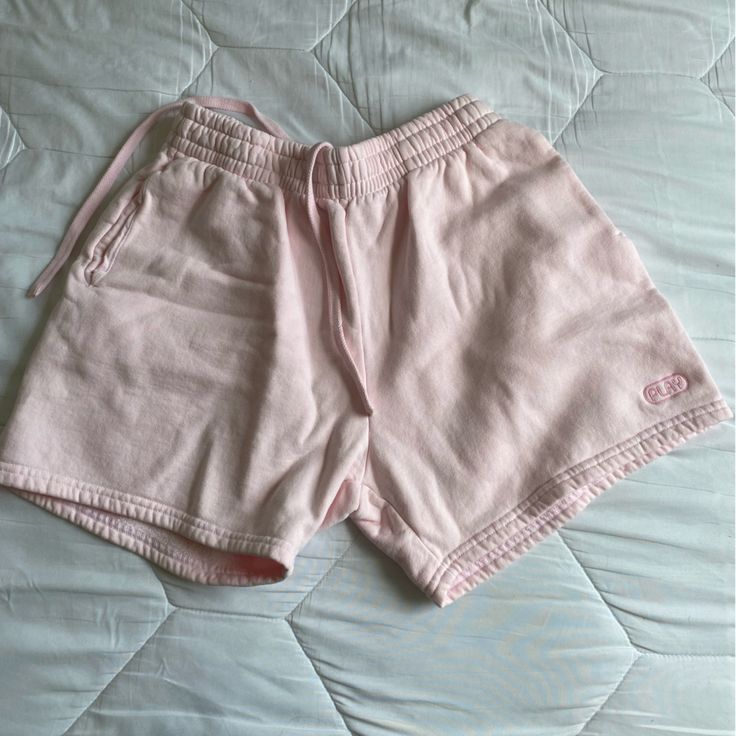 Baby Pink Bala Sweat Shorts New Without Tags Size Small Cotton Athleisure Shorts For Day Out, Casual Pink Shorts, Comfortable Cotton Pink Bottoms, Comfortable Pink Cotton Bottoms, Pink Casual Short Bottoms, Casual Pink Short Bottoms, Pink Cotton Short Leg Bottoms, Cute Relaxed Fit Cotton Bottoms, Short Athleisure Bottoms For Day Out