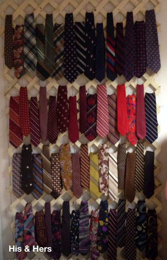 many ties are hanging on the wall