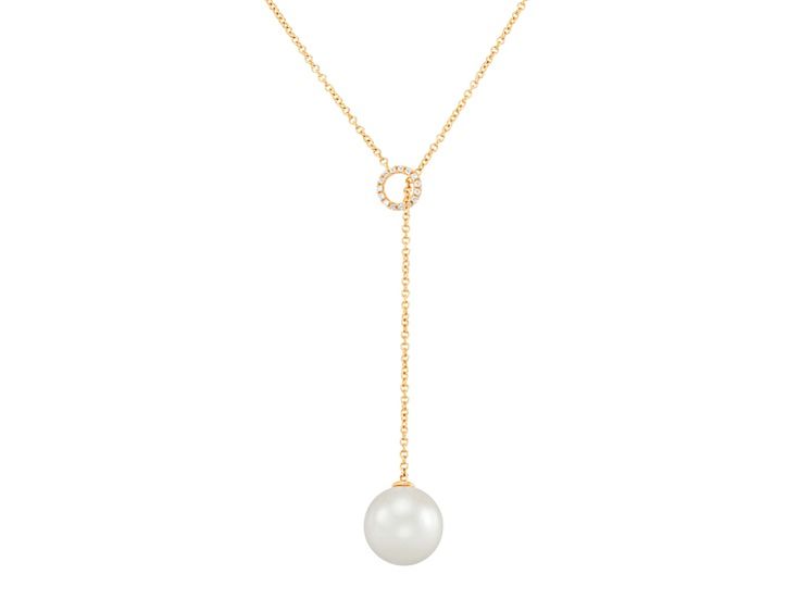 13mm Round Freshwater Pearl with 0.10ctw Diamond 14K Yellow Gold Lariat Necklace with Lobster Claw Clasp, 20 inches Elegant White Gold Round Lariat Necklace, Elegant Round White Gold Lariat Necklace, Luxury Round Lariat Necklace For Formal Occasions, Classic Round Diamond Lariat Necklace, Formal Yellow Gold Diamond Lariat Necklace, Classic Round Lariat Necklace For Formal Occasions, Formal Yellow Gold Lariat Necklace Fine Jewelry, Formal Yellow Gold Round Lariat Necklace, Formal Yellow Gold Lariat Necklace