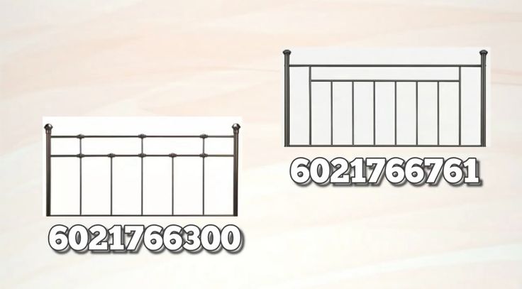 three different types of fences with numbers on each side and the same type of fence