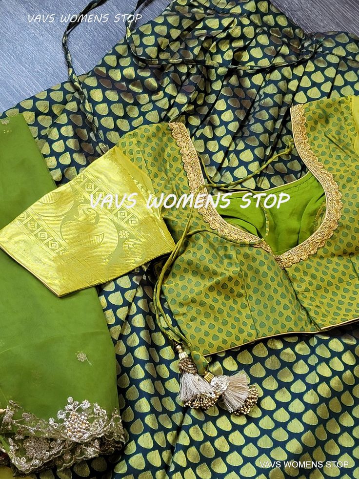 Traditional Half Saree Set Elevate your traditional wardrobe with our exclusive premium quality ready-to-wear customized half saree set. Made from the finest Kanchi material, this set exudes elegance and sophistication. The rich bottle green color adds a touch of regality to the overall look. The set includes a blouse that is stitched and ready to wear in size 34, with inner margins that can be expanded up to size 40. For those who require a size 32, alterations can be done upon request. The leh Half Saree Set, Traditional Half Saree, Traditional Wardrobe, Leh, Bottle Green, Half Saree, Lehenga, Green Color, Green Colors