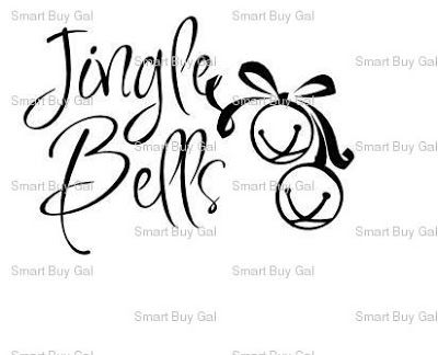 a black and white photo with the words jingle bell on it