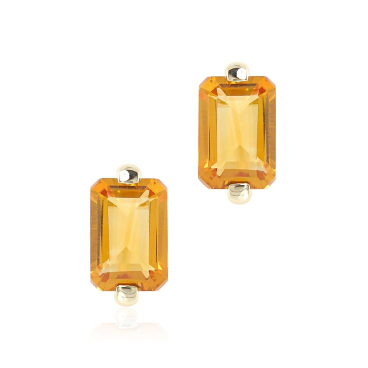 Gump's Signature Jackie Earrings in Citrine Classic Yellow Gold Jewelry With Topaz, Classic Gold Earrings With Gemstone Accents, Classic Yellow Gold Birthstone Gemstones, Yellow 14k Gold Jewelry With Birthstone, 14k Gold Yellow Birthstone Jewelry, Yellow Gold Topaz Earrings For Anniversary, Classic Formal Jewelry With Yellow Sapphire, Formal Yellow Gold Birthstone Gemstones, Classic Citrine Jewelry With Gemstone Accents