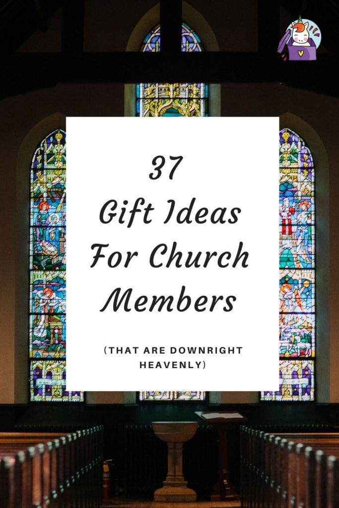 a church with stained glass windows and the words, gift ideas for church members that are downright heavenly