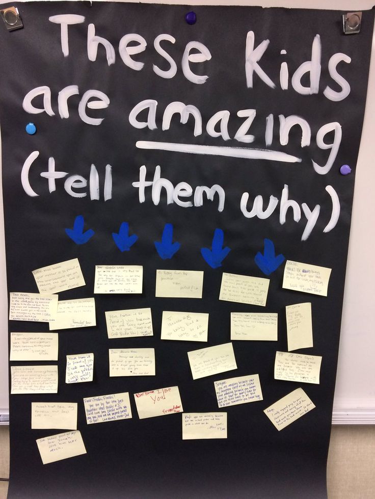 a bulletin board with writing on it that says, these kids are amazing tell them why