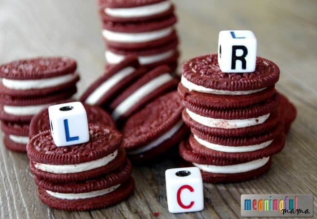 several cookies with letters spelling out on them