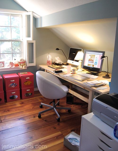 an image of a home office on instagram