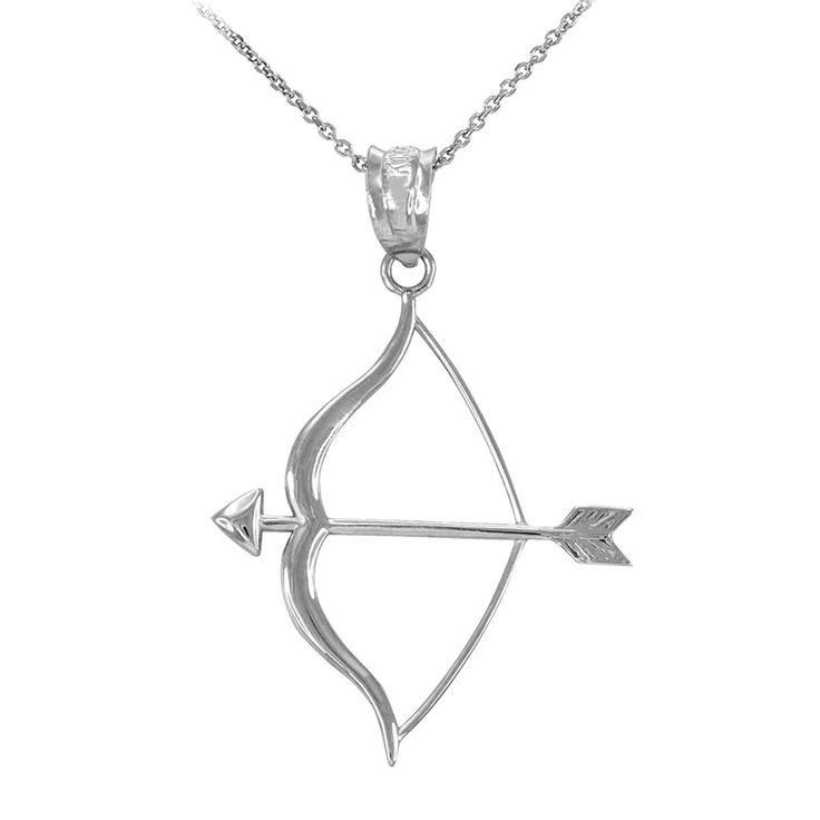 Sterling Silver Bow and Arrow Pendant Necklace >>> Read more at the image link. #Necklaces Silver Bow And Arrow, Arrow Pendant Necklace, Shine Jewelry, Arrow Pendant, Bow And Arrow, Silver Bow, Trendy Necklaces, Sterling Silver Necklace Pendants, Unisex Gifts