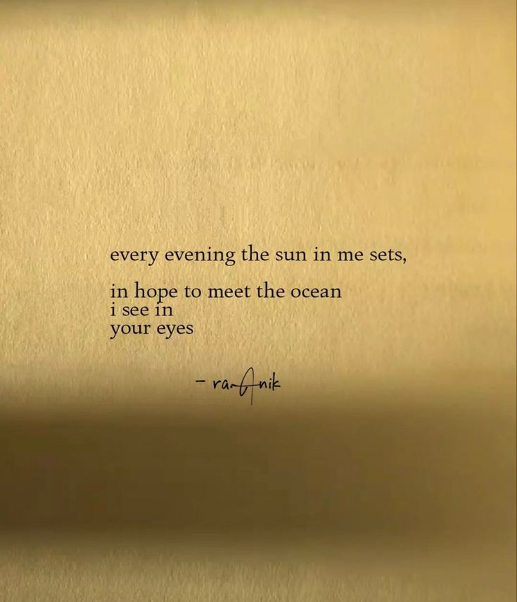 an old typewriter with the words, every evening the sun in me sets, in hope to meet the ocean i see in your eyes