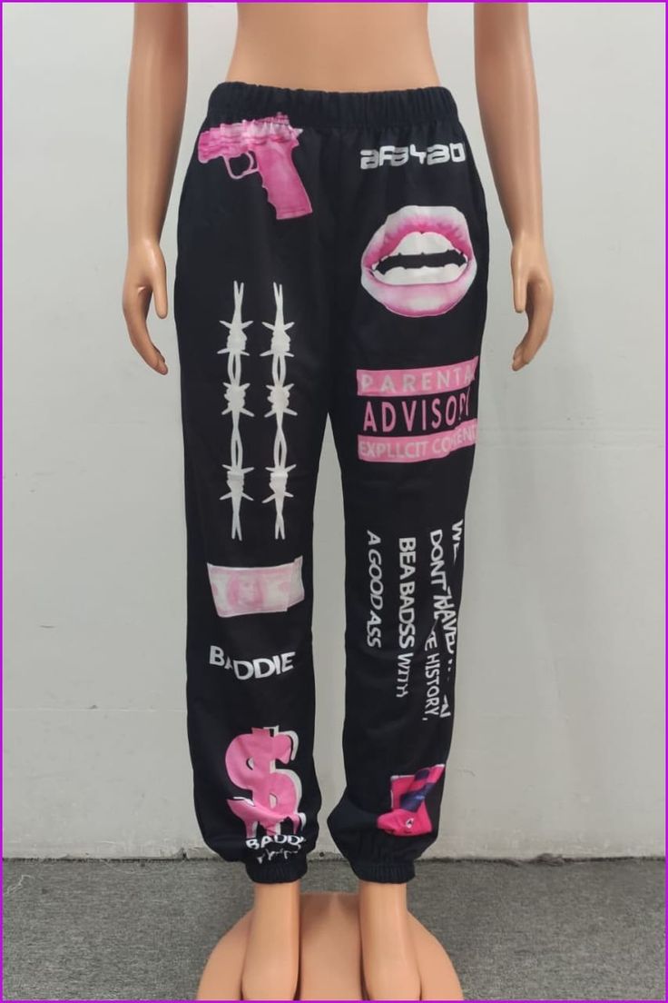 Material: PolyesterClosure Type: Elastic Waist Size Printed Sweatpants, Cheap Clothes, Wholesale Clothing, Waist Size, Graphic Prints, Pajama Pants, Elastic Waist, Hip Hop, Sweatpants