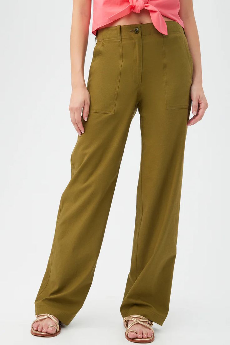 ANTONIA PANT – Trina Turk Sunny Vacation, Sage Color, Door County, Trina Turk, Casual Summer Outfits, Linen Pants, Summer Casual, Warm Weather, Casual Pants