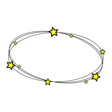 a circle with stars on it and the center surrounded by two thin white circles, all in yellow