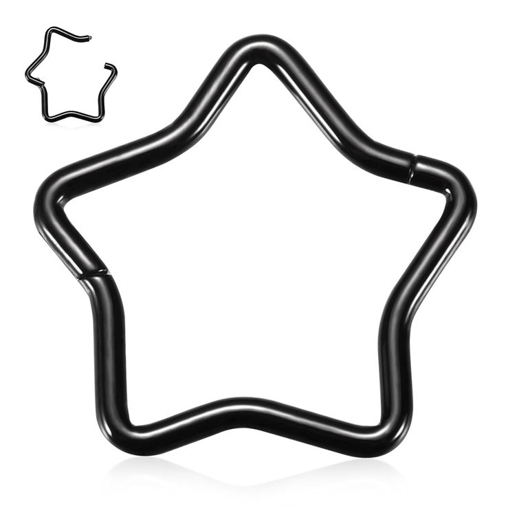 a black metal star shaped object on a white background with the shape of a star