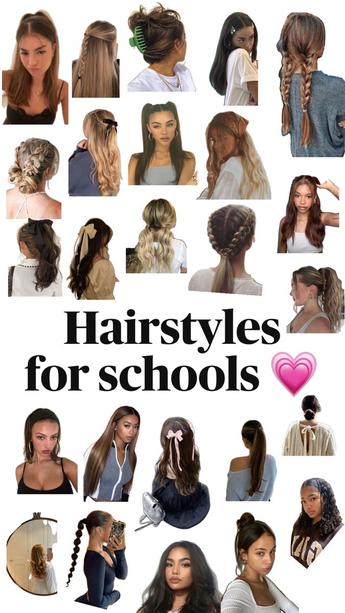 Preppy Hairstyles, Gorgeous Braids, Hairstyle Examples, Cute Hairstyles For School, Hair Inspiration Long, Easy Hairstyles For School, Cute Simple Hairstyles, Hair Stylies, Back To School Hairstyles