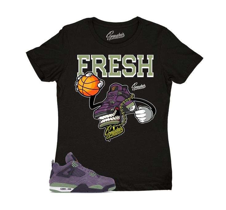 Ladies sneaker shirts match your Retro 4 canyon purple sneaker tees. ST Clothing - Fly Kicks Sneaker Tee Made of 100% pre-shrunk cotton. Fits true to size. *You may refer to size chart for correct measurements.* SHOP ALL CANYON PURPLE 4 COLLECTION HERE Jordan 4 Retro Canyon Purple Outfit, Sporty T-shirt For Streetwear, Sporty Comfort Fit T-shirt For Streetwear, Sporty Comfortable T-shirt For Streetwear, Comfortable Sporty T-shirt For Streetwear, Purple Canyon 4s, Sporty Purple Cotton Sneakers, Athleisure Pre-shrunk Streetwear T-shirt, Purple Casual T-shirt For Streetwear