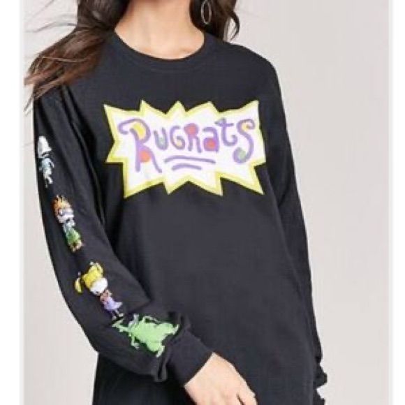 Brand New Forever21 Rugratz Sweatshirt Fashion Queen, Mens Fashion Edgy, Women Fashion Edgy, Tees For Women, Curvy Fashion, Forever 21 Tops, Women's Tops, Cute Shirts, Nickelodeon