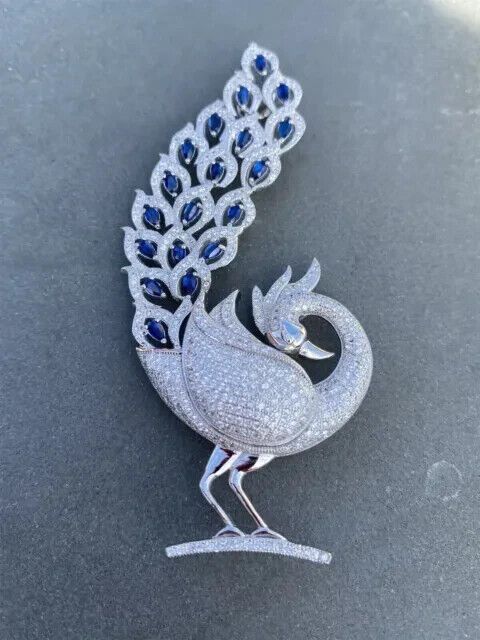 Peacock Brooch, Peacock Ring, Silver Prices, Marquise Cut, Gold Finish, Jewelry Art, Ebay Finds, Brooch Pin, Brooches