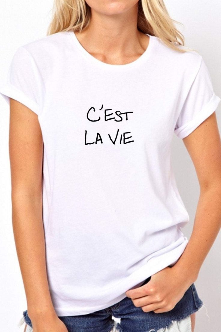 C'est La Vie Tshirt - C'est La Vie - Boho Tshirt - Vintage Tshirt - Graphic Tee - TshirtTop quality 100% cotton! We only make the best!Full Specs:White Tshirt100% cotton jersey5.3 oz. fabric weightPre-shrunkNear-capped sleevesMid-scoop neck½ rib double needle collarMissy contoured silhouette with side seamA heavy cotton, classic fit ladies scoop neck t-shirt. Boho Tshirt, Woman Power, Best T Shirt Designs, Kawaii Cosplay, Powerful Women, Vintage Tshirts, Designing Women, Heavy Cotton, Neck T Shirt