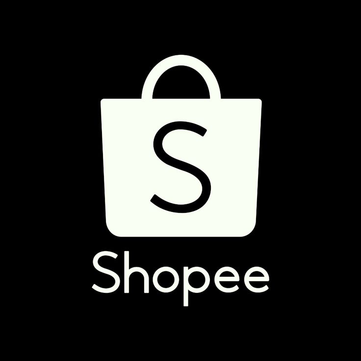 a black and white logo with the letter s in it's center, which says shopee