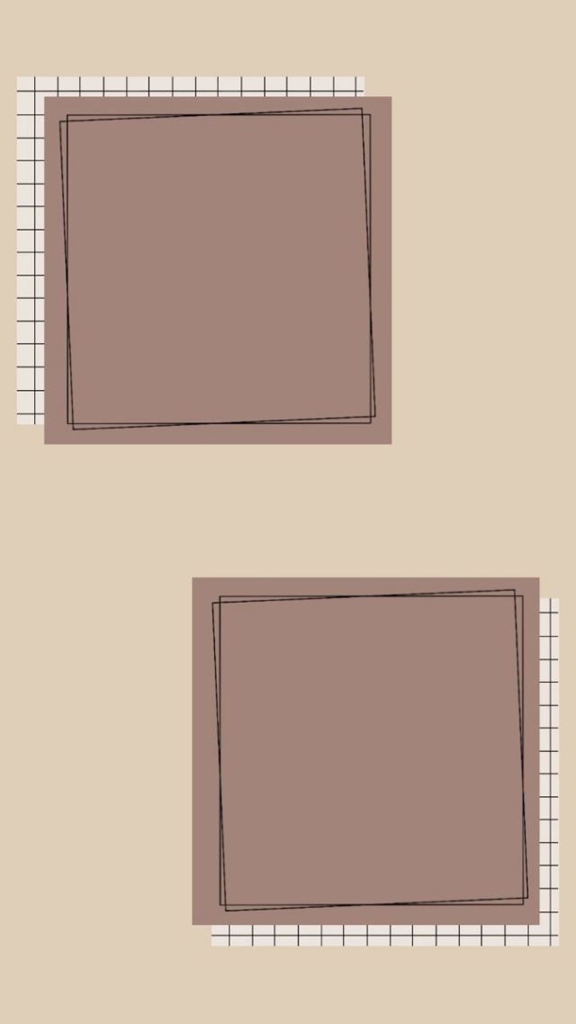 two squares are shown in the shape of rectangles on a beige background with white lines