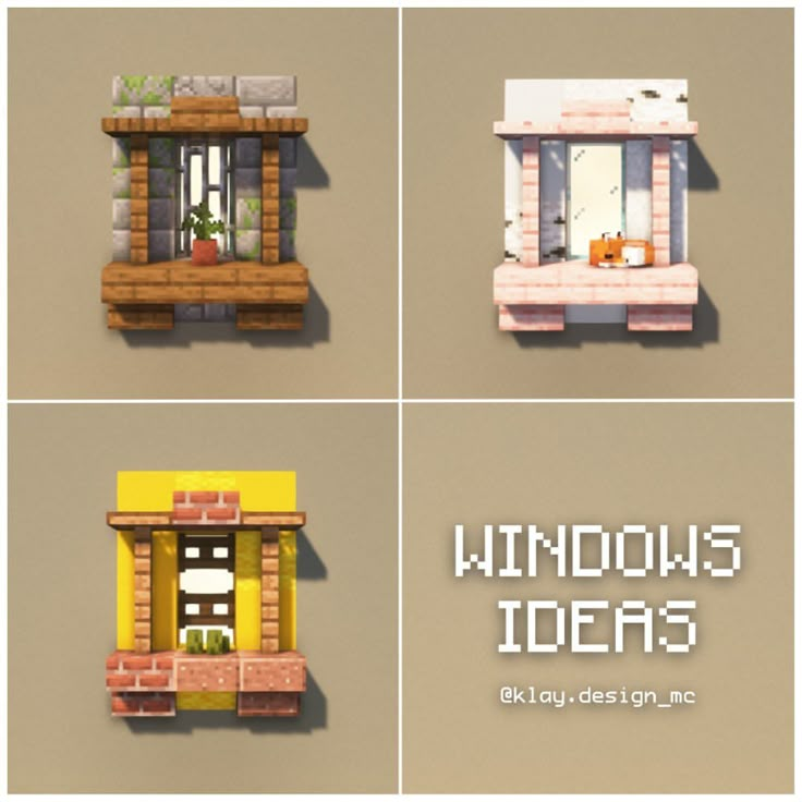 four different types of windows with the words windows ideas above them