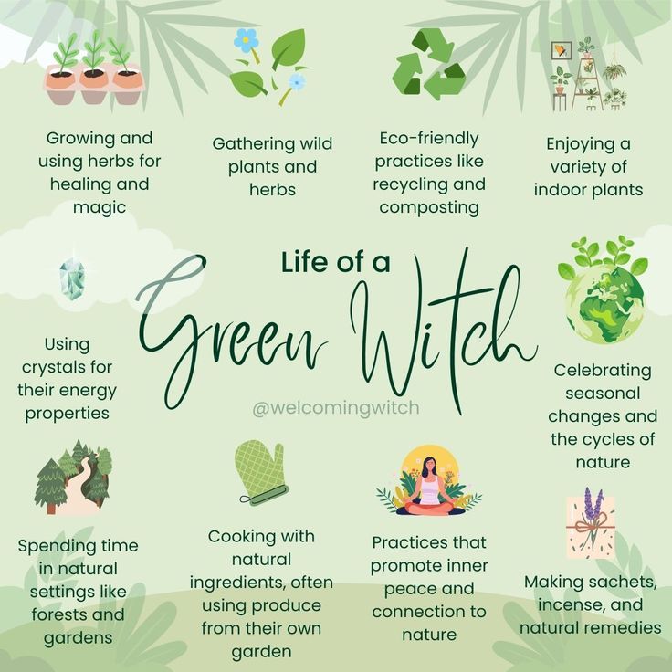 🌿✨ Green Witch | Herbalist | Nature Lover 🌱 Taking on the magic of the earth through herbalism, gardening, and eco-friendly living. 🌸 🌿 Sharing spells, crystal healing, and seasonal rituals. Let's connect with nature's wisdom and find peace in the simple things. 🌍💚 . . . . . . . . . #wiccansofinstagram #witchlife #witchesofinstagram #witch #witchcraft #wicca #wiccan #pagan #spiritual #spiritualawakening #Spirituality #witchessociety #witchytips #magic #babywitch #beginnerwitch #witchy #wi... Witchy Things To Do At The Beach, Green Witch Information, Green Witch Journal Ideas, Green Witch Magic, What Is A Green Witch, Green Witch House Aesthetic, Green Witch Grimoire Ideas, Green Witch Aesthetic Nature, Herbal Witch Aesthetic